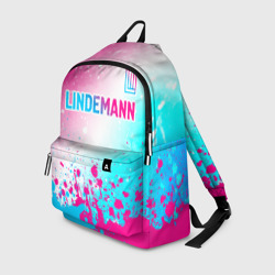 Рюкзак 3D Lindemann neon gradient style посередине