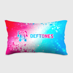 Подушка 3D антистресс Deftones neon gradient style по-горизонтали