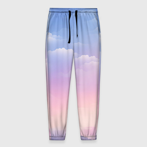Мужские брюки 3D Нежные краски неба, цвет 3D печать