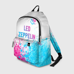 Рюкзак 3D Led Zeppelin neon gradient style посередине