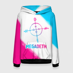 Megadeth neon gradient style – Женская толстовка 3D с принтом купить со скидкой в -32%