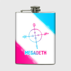 Фляга Megadeth neon gradient style