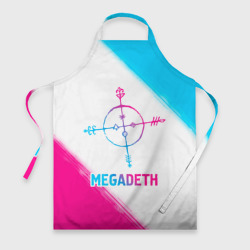 Фартук 3D Megadeth neon gradient style