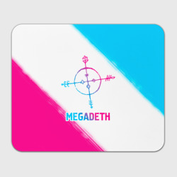 Прямоугольный коврик для мышки Megadeth neon gradient style