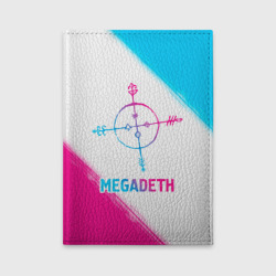 Обложка для автодокументов Megadeth neon gradient style