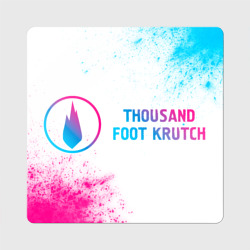 Магнит виниловый Квадрат Thousand Foot Krutch neon gradient style по-горизонтали