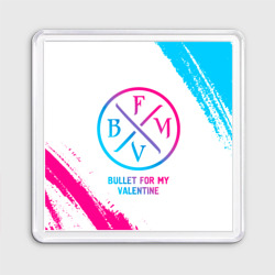 Магнит 55*55 Bullet For My Valentine neon gradient style