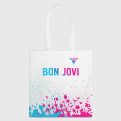 Шоппер 3D Bon Jovi neon gradient style посередине