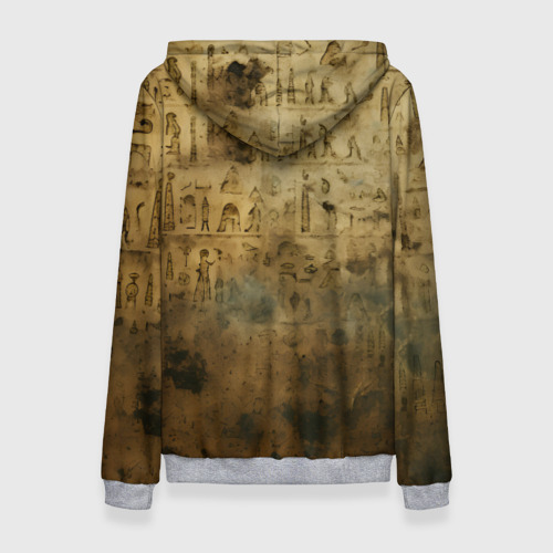 Женский костюм с толстовкой 3D Древний папирус, цвет меланж - фото 2