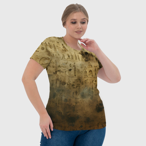 Женская футболка 3D Древний папирус, цвет 3D печать - фото 6
