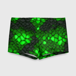 Зелёный трескающийся камень – Детские купальные плавки 3D с принтом купить