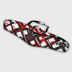 Красные и чёрные мазки – Чехол для сноуборда 3D с принтом купить со скидкой в -14%