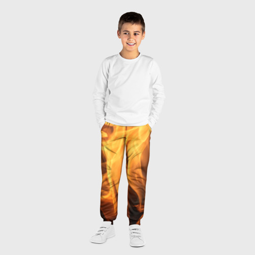 Детские брюки 3D Языки пламень, цвет 3D печать - фото 4