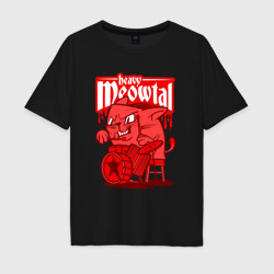 Мужская футболка хлопок Oversize Heavy meowtal