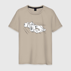 Формула-1 мультипликационная – Мужская футболка хлопок с принтом купить со скидкой в -20%