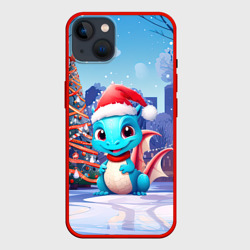 Маленький дракон зимнего чуда – Чехол для iPhone 14 Plus с принтом купить
