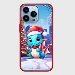 Маленький дракон зимнего чуда – Чехол для iPhone 14 Pro с принтом купить
