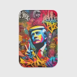 Картхолдер Magsafe магнитный Дональд Трамп - граффити - Ai