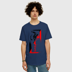 Мужская футболка хлопок Oversize Боевые искуства black and red - фото 2
