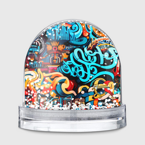 Игрушка Снежный шар Abstract graffiti - ai art