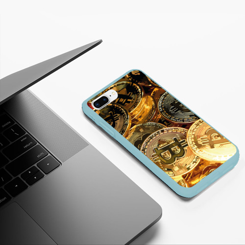 Чехол для iPhone 7Plus/8 Plus матовый с принтом Золото цифровой эры, фото #5