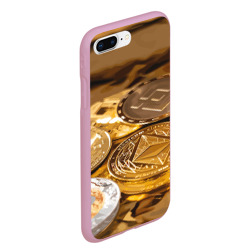 Чехол для iPhone 7Plus/8 Plus матовый Виртуальные монеты - фото 2