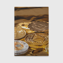 Обложка для автодокументов Виртуальные монеты