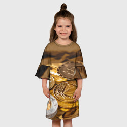 Детское платье 3D Виртуальные монеты - фото 2