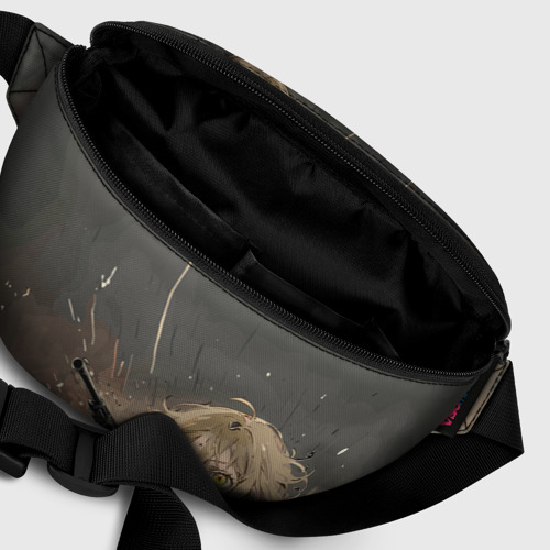 Поясная сумка 3D с принтом Девушка Дегуршафф с пистолетом, фото #6