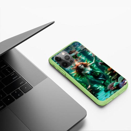 Чехол для iPhone 12 Pro Max с принтом Реалистичное фото русалки под водой, фото #5