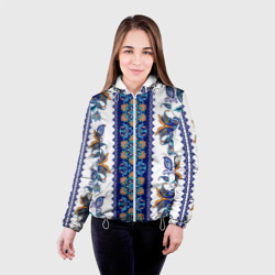 Женская куртка 3D Цветочный этнический славянский орнамент - фото 2