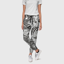 Женские брюки 3D Зебры и тигры - фото 2