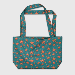 Пляжная сумка 3D Морские звезды тоже хотят на ёлку