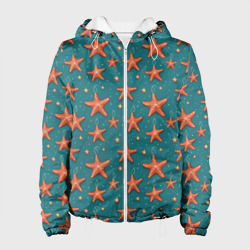 Женская куртка 3D Морские звезды тоже хотят на ёлку
