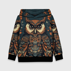 Детская толстовка 3D Сова с узорами