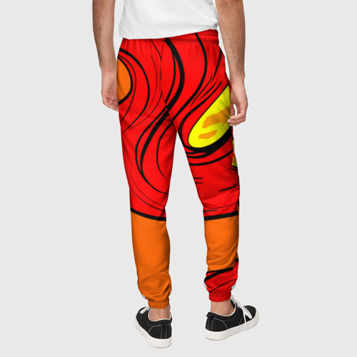 Мужские брюки 3D Пламенный череп, цвет 3D печать - фото 5