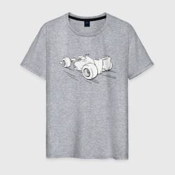 Формульный болид – Мужская футболка хлопок с принтом купить со скидкой в -20%