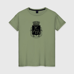 Женская футболка хлопок Герб Нижнего Новгорода