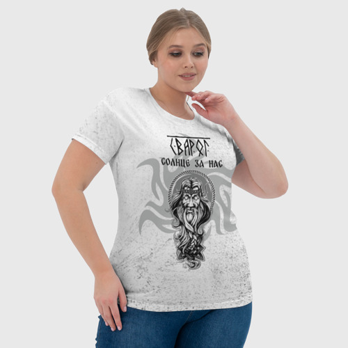 Женская футболка 3D Сварог бог, цвет 3D печать - фото 6