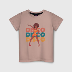 Детская футболка хлопок Disco afro girl R&B