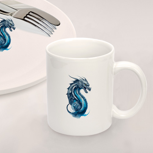 Набор: тарелка + кружка Живописный дракон - фото 2