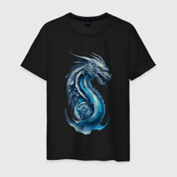Мужская футболка хлопок Живописный дракон