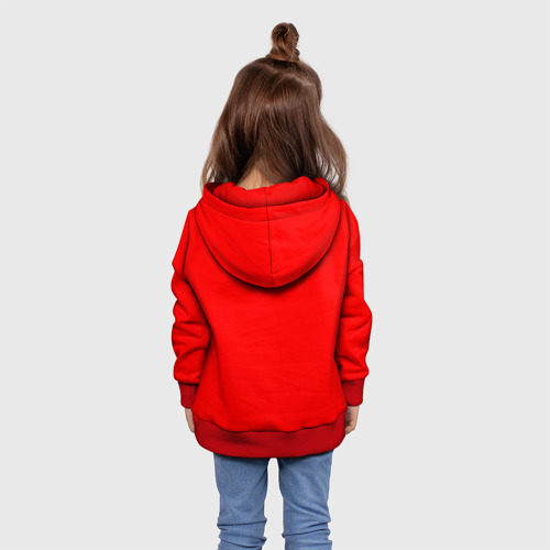 Детская толстовка 3D Supersanta, цвет красный - фото 5