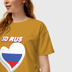 Женская футболка хлопок Oversize 30 регион Астраханская область - фото 2