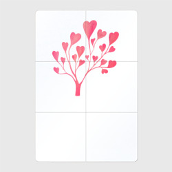 Магнитный плакат 2Х3 Дерево из сердечек - символ любви