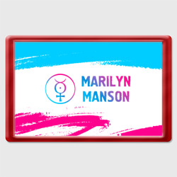 Магнит 45*70 Marilyn Manson neon gradient style по-горизонтали