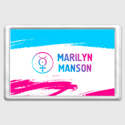 Магнит 45*70 Marilyn Manson neon gradient style по-горизонтали