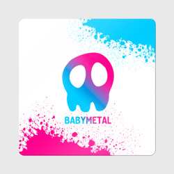 Магнит виниловый Квадрат Babymetal neon gradient style