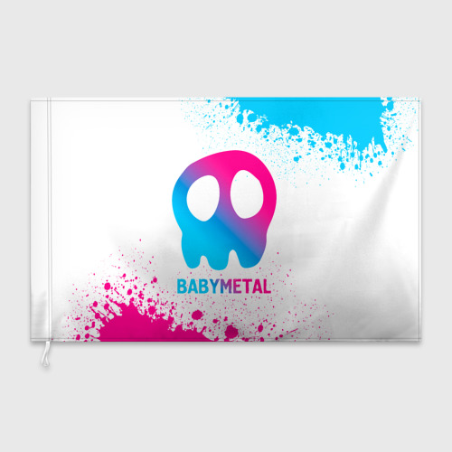 Флаг 3D Babymetal neon gradient style - фото 3