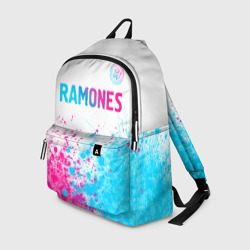 Рюкзак 3D Ramones neon gradient style посередине